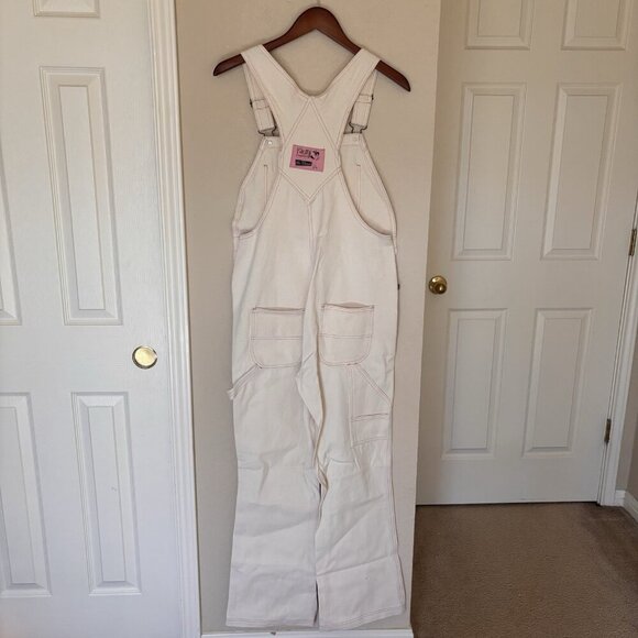 Women's Cream Overalls - Picture 3 of 8